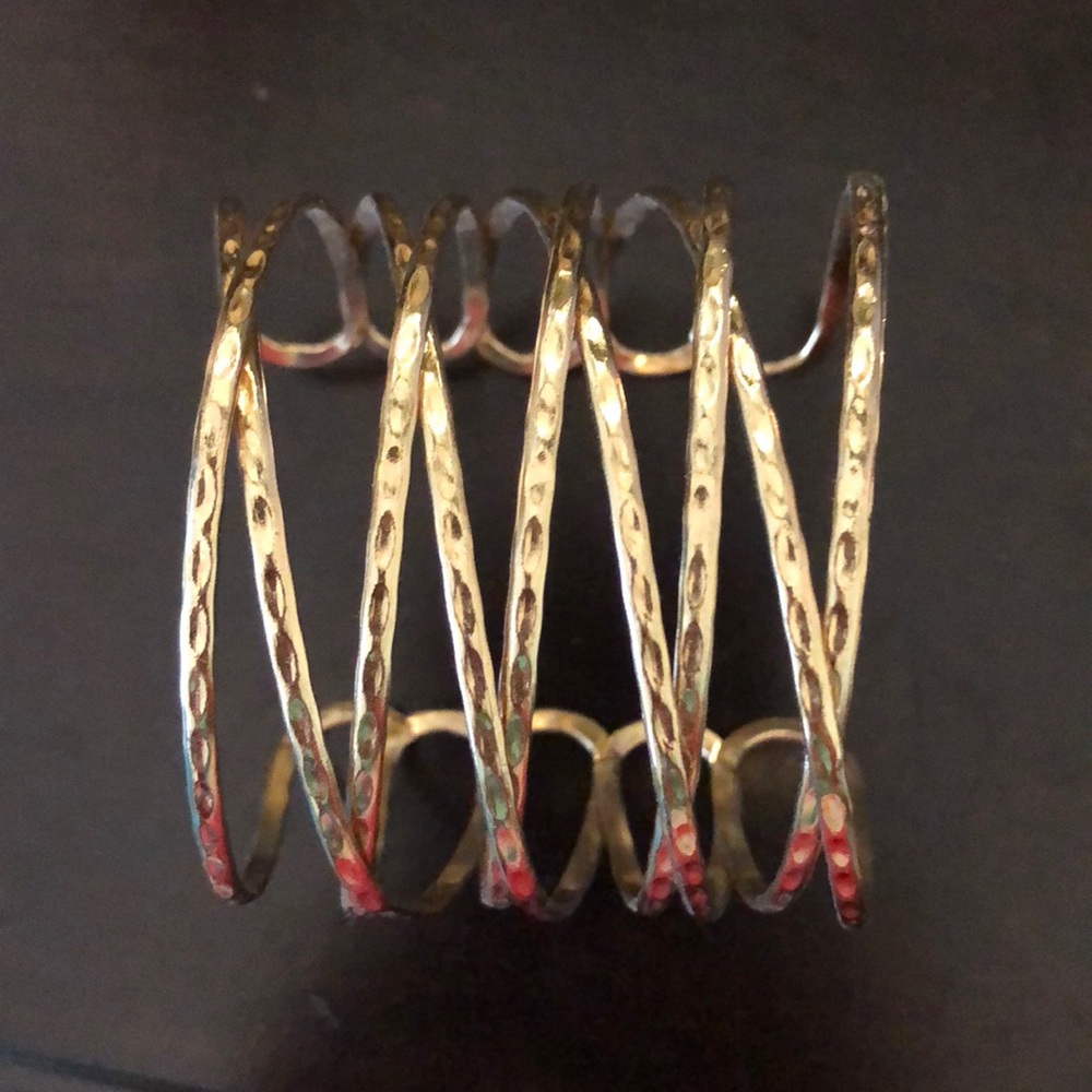 Golden American Eagle Cuff